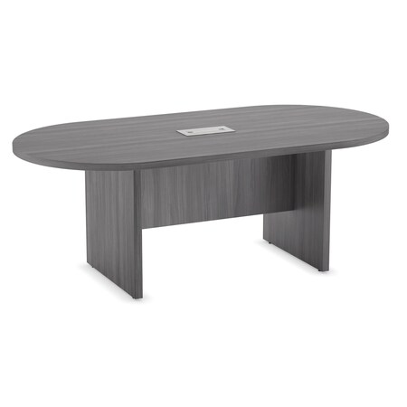 Officesource OS Conference Tables Racetrack Conference Table with Slab Base PL136CG